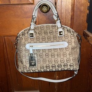 MICHAEL Michael Kors Tan  and White